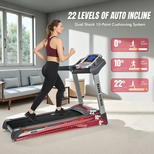 Branx Fitness Elite Runner Pro Treadmill – Folding Electric Running Machine