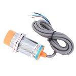 5 Pcs Inductive Proximity Sensor, DC10-36V Detection Proximity Switch, 3-Wire PNP Normally Open, Detection Distance 15mm ± 10 ％, Open Hole 30mm