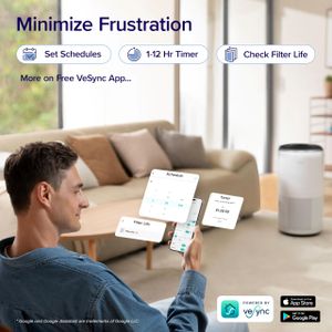 LEVOIT Air Purifier for Large Rooms – HEPA Filter, Quiet Operation