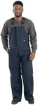 Berne Men's Heritage Twill Insulated Bib Overall, X-Large Regular, Navy