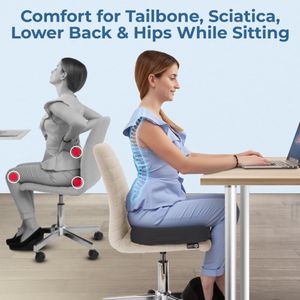 5 Stars United Ergonomic Seat Cushion – Memory Foam Support