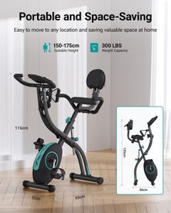 MERACH Foldable Exercise Bike – Compact Indoor Cycling Machine