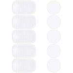 10 Packs Anti-Slip Gel Pads Viaky Fixate Sticky Cell Pads Non-Slip Gel Mat Sticky Auto Gel Holder,Can Stick to Cellphone, Pad, Keys,Glass, Mirrors, Whiteboards, Metal (Clear)