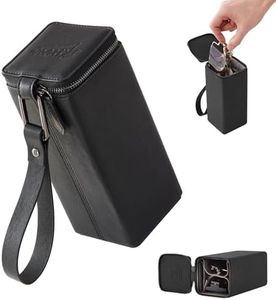cloudever Sunglasses Travel Case Organizer Hangable for Men Women, Eyeglasses Foldable Storage Organizer(Phantom Black)