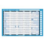 2023-2024 Mid Year Planner A1 Large Laminated Academic Wall-Planner 88CM X 58CM with Dry Wipe Marker Pen & Sticker Dots