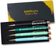 InnoBeta Dog Dad Gifts for Men, Ballpoint Pen Set of 4, Gifts for Dog Dad for Fathers Day, Christmas, Birthday