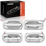 A-Premium - 4Pcs Chrome Exterior Door Handles - Compatible with Chevy Silverado 1500 2500 3500, Tahoe, Suburban, Avalanche & GMC Sierra, Yukon & Cadillac - 2000-2007 - Front & Rear Driver & Passenger
