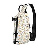 YQxwJL Sling Backpack,Corgi Dog print Stylish Crossbody Bag, Anti-Theft bag, Perfect for Travel, Business, Corgi Dog, One Size, Sports