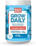 Healthy Height Grow Daily Kids Protein Drink Mix (Plain) - High Protein Shake for Kids 3+