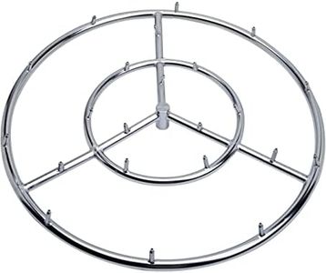 GASPRO 24 Inch Round Fire Pit Burner Ring, Jet Burner Ring for Natural Gas or Propane Fire Pit, 304 Series Stainless Steel, High Flame…