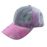 Seevy Cotton Pigment Dyed Low Profile Cap Hiphop Baseball Cap Sun Hat, Retro Purple Gray, One size