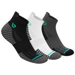 BAMBOS Bamboo Cotton Bamboo Ankle Length Socks For Men Anti-Microbial Ultra Soft Padded Ankle Socks, Pack Of 3 Multicoloured