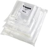 Holly Poly Bags - 400 Industrial Strong Clear Poly Bag Combo Set - 100 Bags Per Size - 6x9, 8x10, 9x12, 11x14 - Super Strong Seal with Suffocation Warning