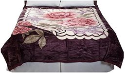 Lavish Home Heavy Thick Plush Mink Blanket, 8-Pound, Rose