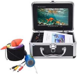 KAOLALI Caméra de Pêche sous Marine, 7 Pouces Caméra de Détecteur de Poissons Écran LCD HD 1080P Camera sous Marine Peche Étanche pour Pêche sur Glace en Lac et en Bateau Câble 50M