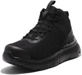 Timberland PRO Men's Setra Mid Composite Safety Toe Industrial Athletic Work Shoe, Black-2024 New, 7.5 Wide