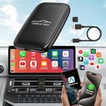 2024 Upgrade Wireless Carplay Adapter and Android Auto Wireless Adapter Converts Wired to Wireless Carplay Dongle, Carplay Wireless Adapter Support YouTube/Netflix/TF Card,Magic Box (Black)