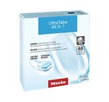 Miele 11295860 UltraTabs HyClean Dishwasher Tablets, Biogradeable Packaging, Phosphate-Free, Pack of 60 Tablets