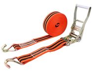 EARTHCONE Ratchet Tie Down Straps Heavy Duty Cargo Tie Downs Durable Strap Down Ratcheting Securing Straps, Track Spring Fittings, Motorcycles, Trailer Loads, Kayak (1Pcs)