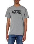 Vans Men's Classic Vans Drop V T-Shirt, Grey Heather-black, L