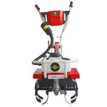 Mitsuyama Mini Rotary Hoe MY-300G, 63cc 2 Stroke Petrol Operated Mini Tiller, Cutting Width: 16 Inch Ideal for Small Fruit and Vegetable Farms for Cultivating, Mixing & Preparing The Soil.