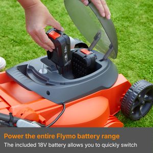 Flymo 18V Cordless Grass Trimmer – SimpliTrim 250, Lightweight Lawn Edger, Orange