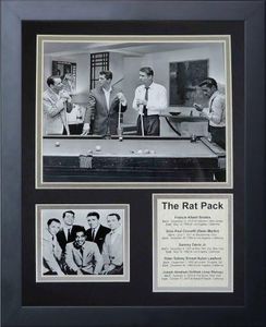 Legends Never Die The Rat Pack Pool Framed Photo Collage, 11x14-Inch