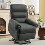 Korser Power Recliner Chair, Electric Recliner Chair for Elderly, Power Lift Reclinerfor Living Room, Dark Grey.