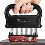 JY COOKMENT Meat Tenderizer with 48 Stainless Steel Ultra Sharp Needle Blades, Kitchen Cooking Tool Best for Tenderizing, BBQ, Marinade by