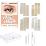 Akliocss 1728Pcs Premium Quality Complexion Natural Invisible Single Side Eyelid Tape Stickers Medical-use Fiber Eyelid Lift Strip, Instant Eye Lift Without Surgery, Perfect for Uneven Mono-Eyelids