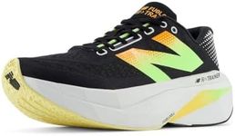 New Balance Men's FuelCell Supercomp Trainer V3 Running Shoe, Black/Phantom/Bleached Lime Glo, 10.5