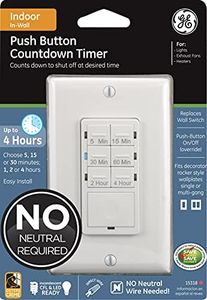 GE In-Wall 6-Option Countdown Timer