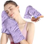 Herbal Concepts Comfort Mitts Hot and Cold Aromatherapy Gloves with 12 Herbs for Arthritis, Trigger Finger, Carpal Tunnel Microwavable Hand Warmer Gloves Charcoal (Lavender)