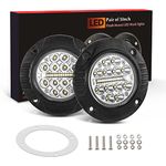 Flush Mount Round LED Light Pods, Spot Flood Beam LED Light Bar Driving fog Lights for Off Road Truck SUV ATV UTV Bumper Thin Lights All Weather Headlights, Pack of 2