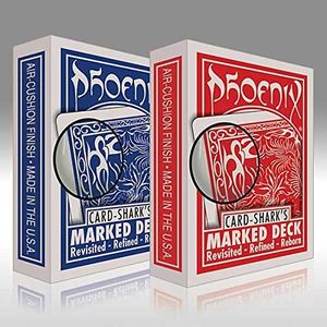 SOLOMAGIA Mazzo di Carte Phoenix Marked - Dorso Blu - Mazzo segnato - Mazzi Phoenix - Giochi di Prestigio e Magia