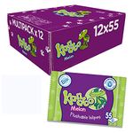 Kandoo Melon Flushable Toilet Wipes - Pack of 12, Total 660 wipes