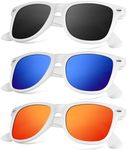 KALIYADI Polarized Sunglasses for Men and Women Matte Finish Sun glasses Color Mirror Lens UV Blocking (3 Pack)