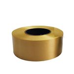 Kuber Selection Pack of 5 Golden Plastic Curling Ribbon Roll 1 Inch for Flower Making Party Balloon Decorations (Golden) (1 inch) (10mtr Each) (Pack of 5)