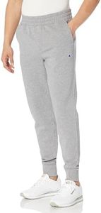 Champion Men's Sueded Fleece Jogger Sweatpants, Oxford Gray, Large