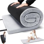 TokSay Foam Camping Mattress - Portable Roll Up Sleeping Pad for Car, Tent, Cot & Floor - Waterproof, Comfortable & Compact with Travel Bag (Cot:182X60 CM)