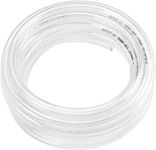 Eastrans 5ft x 1-1/4" ID Clear Vinyl Tubing, Flexible Hybrid PVC Tubing Hose, Lightweight Plastic Tube UV Chemical Resistant Vinyl Hose, BPA Free and Non Toxic