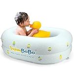 Inflatable Baby Bathtub,Helps Newborn to Toddler Tub with Air Pump (Small)