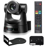 FoMaKo PTZ Camera HDMI 20x Optical Zoom 3G-SDI IP Live Streaming Camera, True to Life Colors, PoE Supports, HDMI PTZ Camera for Church Worship Education vMix OBS Wirecast