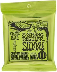 Ernie Ball Regular Slinky 8-String Nickel Wound Electric Guitar Strings - 10-74 Gauge