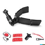 SRUIM Motorcycle Accessories Helmet Chin Mount Kit for Insta360 One X2, X, R, Go 2, GoPro Hero 10, 9, 8, 7, 6, 5, 4, Session, 3+, DJI Osmo Action 2, AKASO, SJCAM, Yi Action Cameras