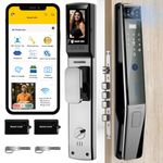 Golens X49 New Smart Door Lock Digital Door Lock with 3D Face Recognition, LCD Display, Camera App Unlock, Fingerprint, RFID Card, PIN, Manual Key