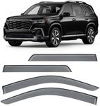 TECHPICCO Tape-On Side Window Deflectors for Pilot 2023-2025, Window Rain Guards Window Visor Rain Guards Vent Guard Shade Deflectors Compatible with Honda Pilot Accessories All-Weather Protection