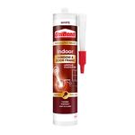 UniBond Indoor Window & Door Frame Sealant, White Acrylic Sealant, Paintable from 1 Hour, 1 x 467g Cartridge