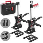 Kolvoii Labor Saving Arm Jack, 2 Pack Hand Lifting Jack Tool All-Metal Height Adjustable Easy to Use Lifting Device for Dry Wall Lifting, Furniture Lifter Tool, Cabinet Jacks etc