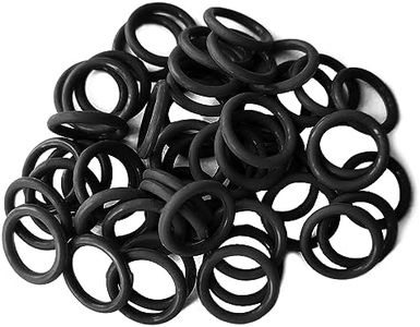 50 Pack Oil Drain Plug O-Ring #11105, Motorcycle Drain Plug O-Rings Replacement, Nitrile Rubber O Ring Gasket Ring Compatible with Harley Davidson(Black)